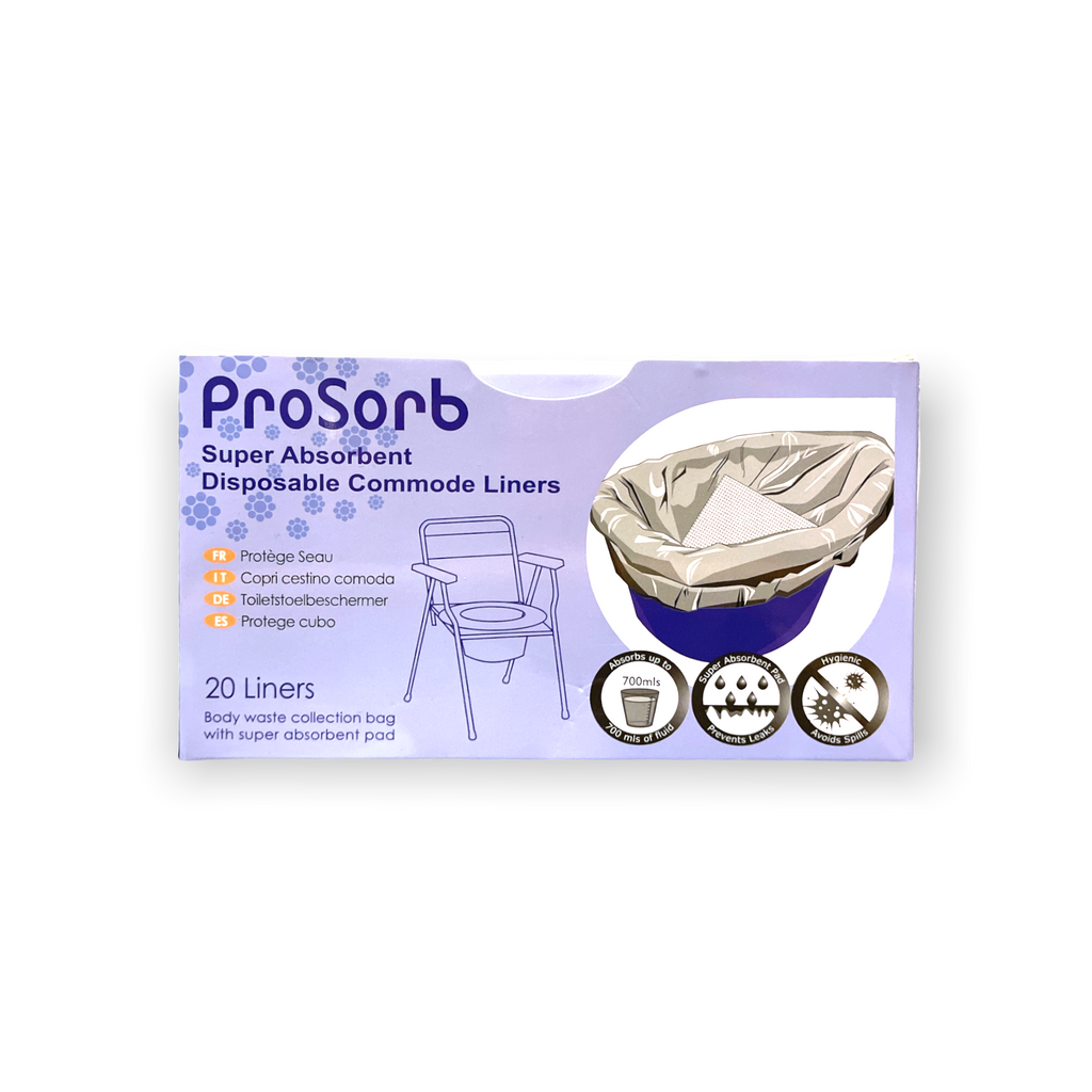 Pack of 50 Prosorb Super Absorbent Pads for Beside Commode Liners